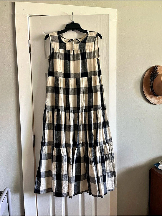 Laude The Label Dresses & Skirts - Laude the label Cotton Maxi Dress in Black & Cream Size XS